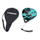2021 New Professional Carbon Fiber Padel Tennis Racket Soft Face Paddle Tennis Racquet with Bag Cover