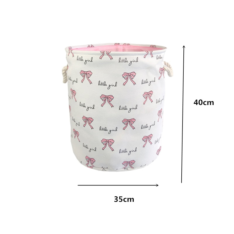 Baby Laundry Basket Cute Dinosaur  Foldable Toy Storage Bucket Picnic Dirty Clothes Basket Box Canvas Organizer Cartoon Animal