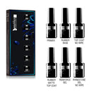 Beautilux Nail Art Design Gel Kit sin capa adhesiva Pintura Tallado Esculpir Araña Forro UV LED Maincure Set con cepillo