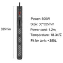 SUNSUN Aquarium Submersible Heater Fish Tank LCD Display Digital Adjustable Water Heating Rod Constant Temperature Control 500W