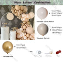 Retro Coffee Matte White Balloons Garland Arch Kit Boho Hochzeit Dekoration Geschlecht offenbaren Geburtstag Baby Shower Decor Zubehör