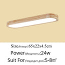 New Remote Control Minimalist Ceiling Lights Wooden Decorative Ceiling Lamps Panels For Living Room Bedroom Corridor Luminaire