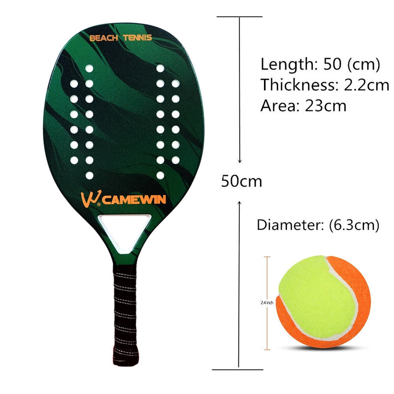3k carbon fiber beach racket outdoor sports racket