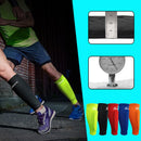 1 par de espinilleras de fútbol, ​​protección de compresión, mangas de pantorrilla para baloncesto, calentadores de piernas para ciclismo, logotipo personalizado de seguridad deportiva