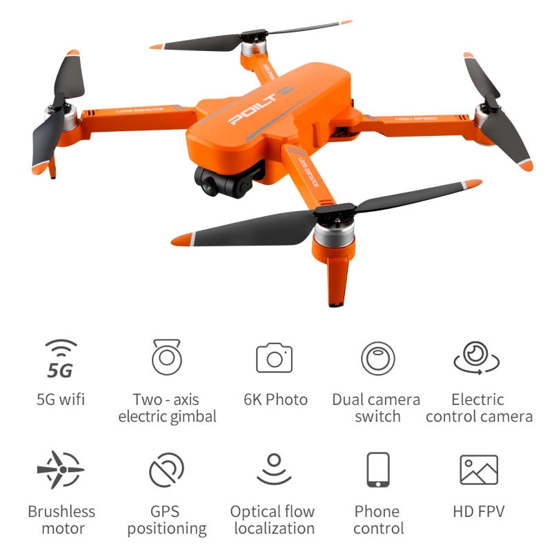 JJRC X17 6K GPS Drohne mit Kamera 2-Achsen Gambal Brushless Quadcopter HD Kamera Drohne 1km 30min Flug RC Hubschrauber VS KF101MAX
