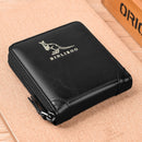 2022 Fashion Men's Genuine Leather Wallet RFID Anti Theft Male Business Card Holder Man Money Bag Purse Zipper Wallet for Men