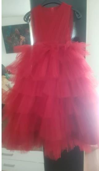 New Coming Tiered Tulle Princess Dress Ankle -Length Sleeveless Custom Made Kids Prom Dress Ruffles Long Pageant Gowns Vestidos