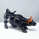 Estatua de toro abstracto Vilead, escultura geométrica de ganado, adorno, figuritas de animales, decoración de escritorio para el hogar, la sala de estar y la Oficina