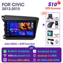 Vtopek 9" 4G Carplay DSP 2din Android 11.0 Car Radio Multimidia Video Player Navigation GPS For HONDA CIVIC 2012-2015 Head Unit