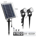 1 A 4 RGB Luz de paisaje solar al aire libre LED IP65 Lámpara solar a prueba de agua Encendido / apagado automático Luz de pared solar Jardín Patio Lámpara de césped