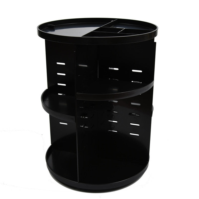 ALLSOME 360-degree Rotating Makeup Organizer Box Brush Holder Jewelry Organizer Case Jewelry Makeup Cosmetic Storage Box