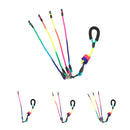 New Rainbow Multi Dogs Leash Nylon Detachable Pet Lead Foam Handle 1 Leash for 2 or 3 or 4 Dogs Round Traction Rope Dog Supplies