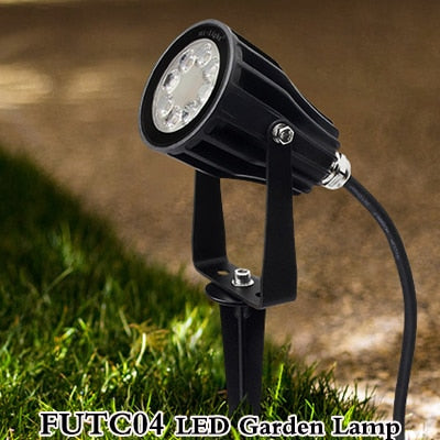 FUTC04 6W RGB+CCT Smart LED Garden Lamp Lights IP66 AC 100v~220V For Outdoor Green Space/Park/Road/Plant Landscape Decoration