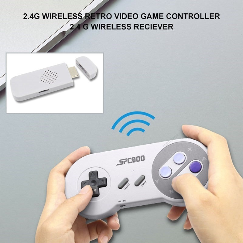 SF900 Video Game Console Hd TV Game Stick Wireless Controller Built in 5532 Games Handheld Game Player Gamepad For SNES For NES