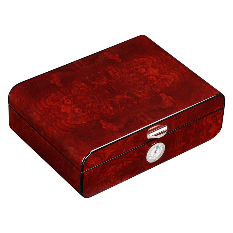 GALINER Cedar Wood Cigar Humidor De Puros Luxury Big Humidor Box Home Cigar Case W/ Hygrometer Humidifiers