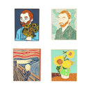 Maler Van Gogh Selbstporträt Brosche Sonnenblume VINCENT Emaille Pin Jeans Rucksack Kunstliebhaber Freunde Geschenke