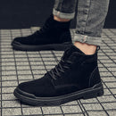 2021 Autumn Early Winter Shoes Men Boots Thick Sole Non-slip Mens Ankle Boots Fashion Street Cool Young Man Shoes KA2829