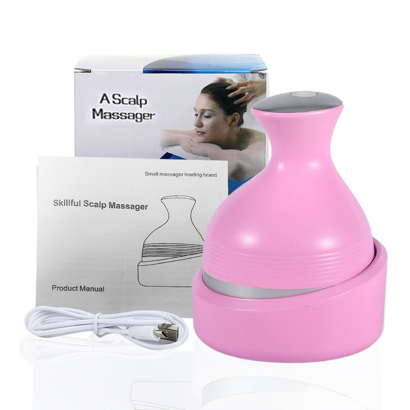 Electric Head Massage Device 3D Stereo Scalp Stress Relax Head Massage Tool Prevent Hair Loss Body Deep Tissue Kneading Massager