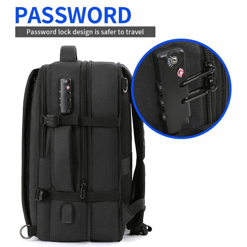 MOYYI Business Travel Double Compartment USB Charging Backpack Multi-Layer with Unique Digital Bag for 15.6 Inch Laptop Backpack