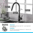 Kitchen Faucets Smart Sensor Pull-Out Hot and Cold Water Switch Mixer Tap Smart Touch Spray Tap Kitchen Black Crane Sink Faucets