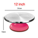 8-12 Inch High-quality Cake Turntable Platform Aluminum Alloy Rotating Baking Stand Decorating Tools Mould Scale Maker Dessert