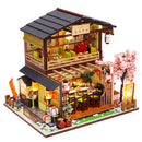 CUTEBEE DIY Dollhouse Wooden Miniature Mini Doll House with Garden to Build Furniture Kit Casa Toys for Children Birthday Gift