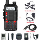 BaoFeng Walkie Talkie UV 10R V2 Two Way CB Radio Transmitter Long Range UV-10R 128CH VHF UHF 136-174Mhz 400-520Mhz Dual Band