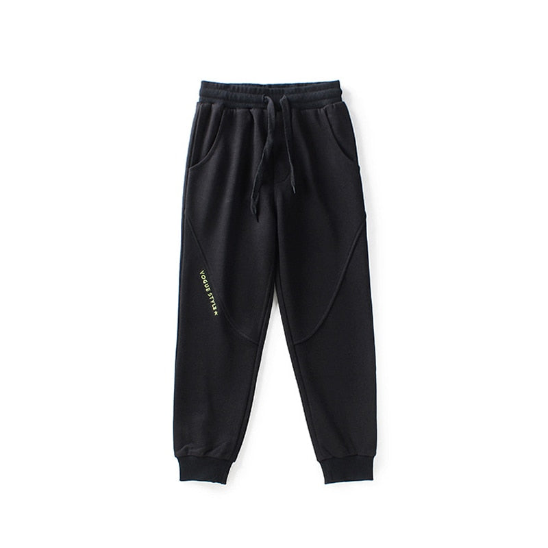 Sport Boys Pants Cotton Teenage School Loose Trousers Casual Kids Autumn Outerwear Long Sweatpant Children Clothes 5 8 10 12 14Y