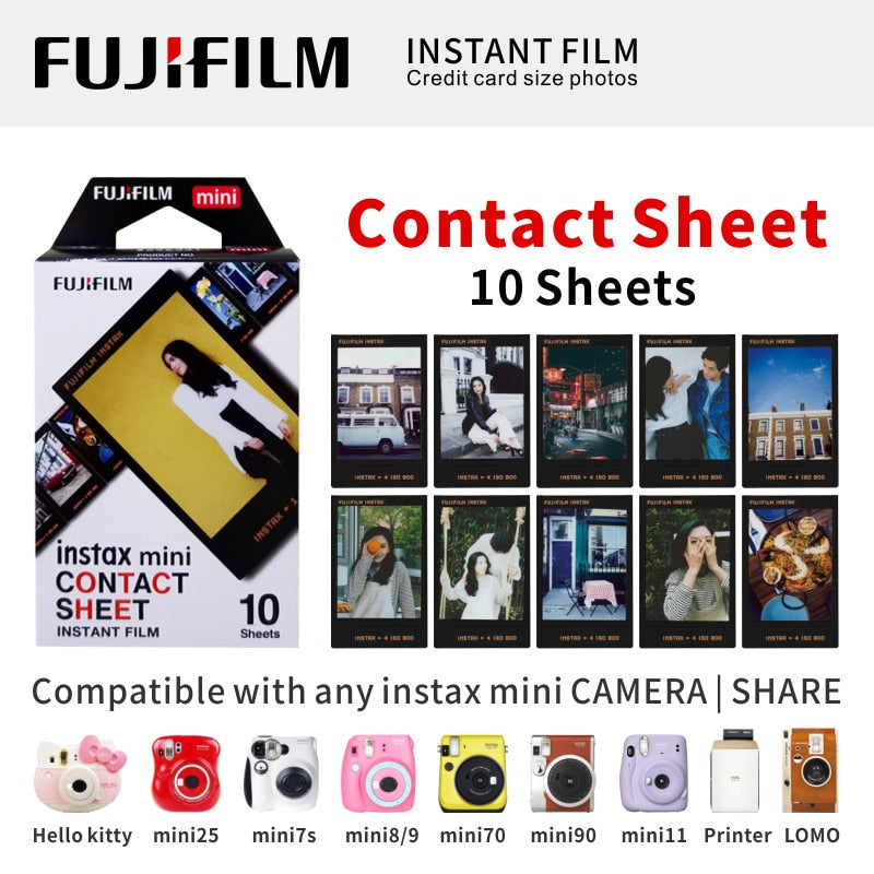 Origin Fujifilm Instax Mini Film 10-100 Sheets Photo Paper for Fuji Instant Film Cameras Instax Mini 11 8 9 90 Link Liplay EVO