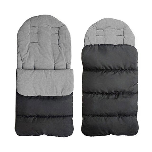 Saco de dormir para cochecito de bebé grueso y cálido de invierno, funda para pie de recién nacido, silla de ruedas de 86CM x 40CM