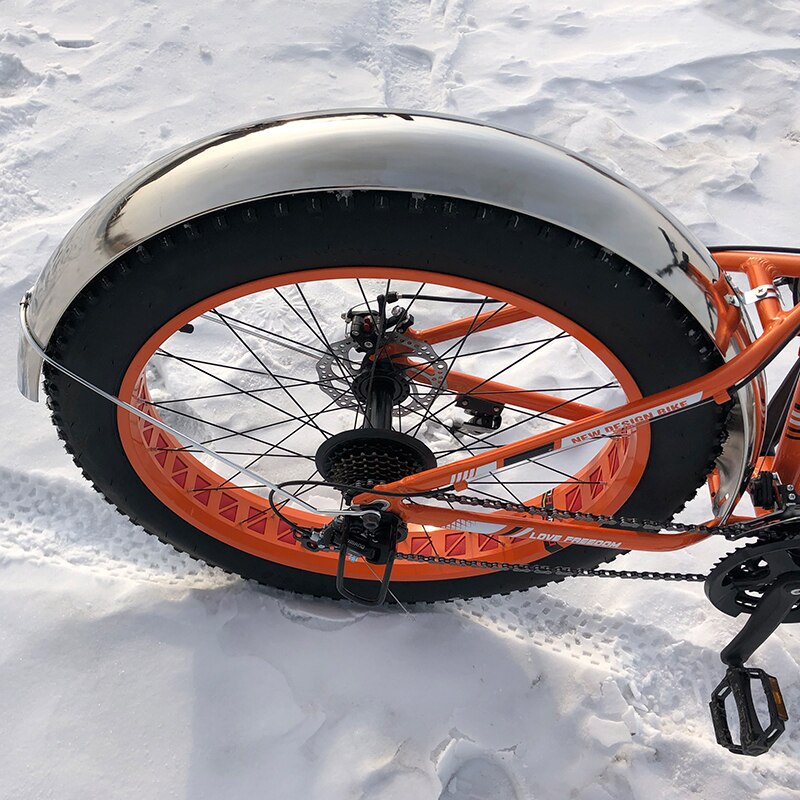 Guardabarros de bicicleta de nieve GORTAT, guardabarros de 26*4,0 pulgadas, alas de cobertura completa para pieza de bicicleta gruesa, Material de hierro, fuerte, duradero, envío gratis