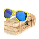BOBO BIRD Quadratische Vintage-Sonnenbrille für Herren Damen Holz Sonnenbrille 2022 Retro Polarisierte Brille lunette de soleil femme