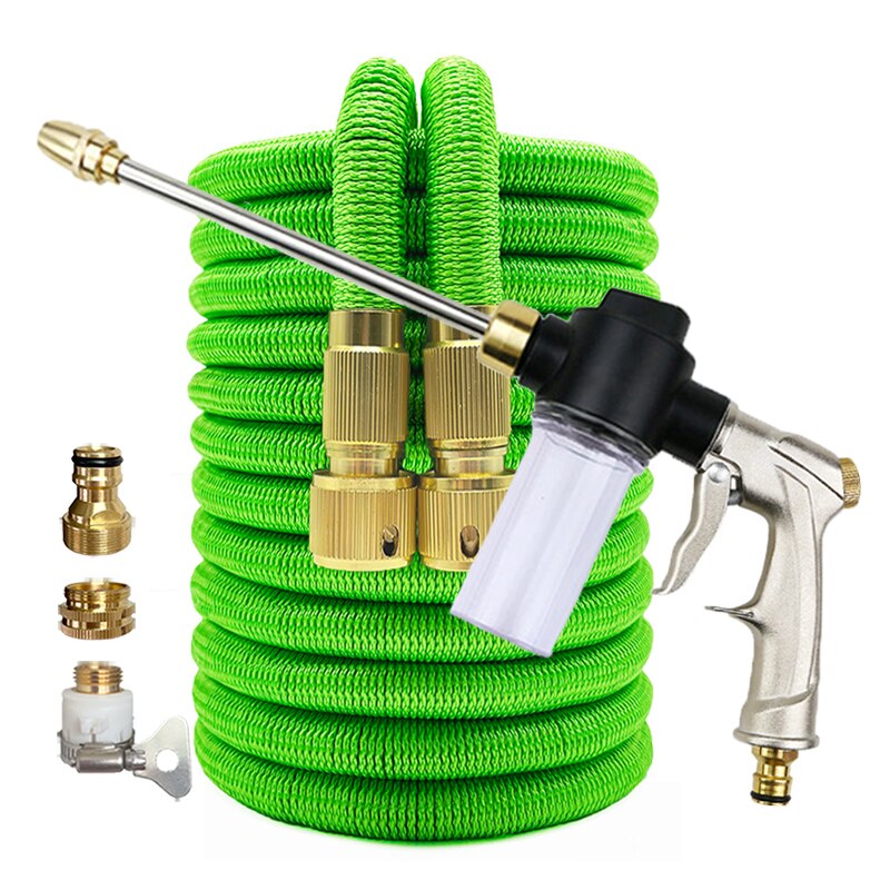 Retractable Hose Extensible Garden Hose Shrinks Flexibele Tuinslang Irrigation Computer Car Wash Water Pipe Spray Washing Foam