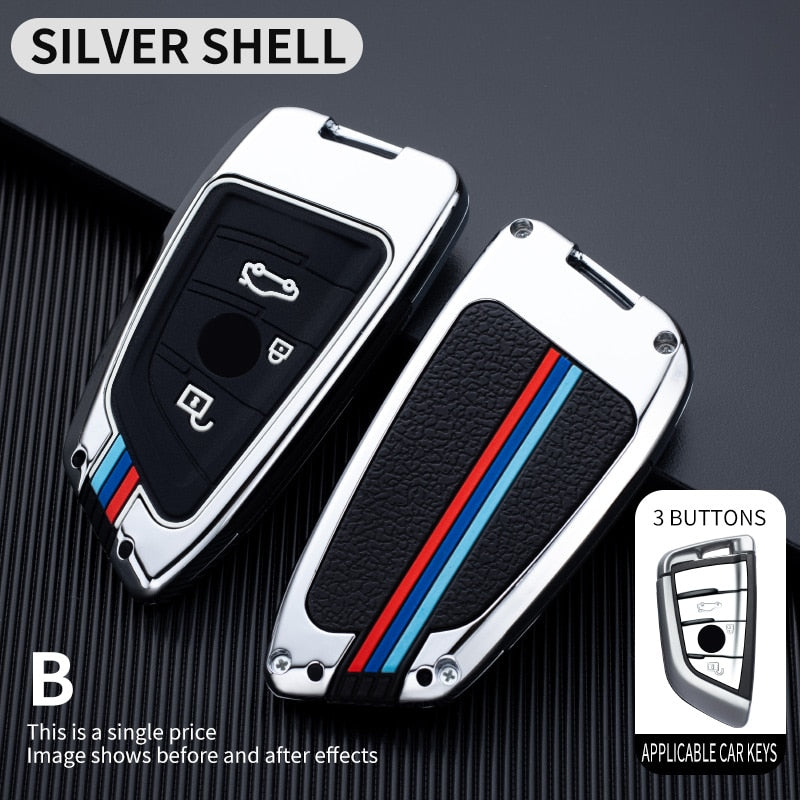 Zinc Alloy Car Key Case Cover Shell Protector for BMW X1 X3 X4 X5 F15 X6 F16 G30 7 Series G11 F48 F39 520 525 G20 118i 218i 320i