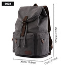 TANGHAO Canvas Backpack Unisex Vintage Casual Rucksack 17inch Laptop Backpack W/ USB Charging Port Schoolbag Student Mochia