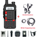 BaoFeng Walkie Talkie UV 10R V2 Two Way CB Radio Transmitter Long Range UV-10R 128CH VHF UHF 136-174Mhz 400-520Mhz Dual Band