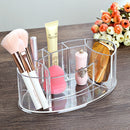Tabletop Plastic Makeup Organizer Lisptick/Makeup Brush/Nail Polish/Cosmetics Organizer Transparent Storage Makeup Box for Women