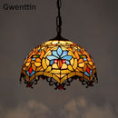 The Cloister Light | Tiffany-Style Stained Glass Pendant Lamp
