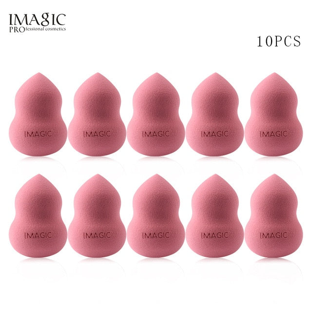 IMAGIC, 10 Uds., esponja de maquillaje, esponja húmeda y seca, esponja de esponja de maquillaje suave profesional, paquetes de combinación más grandes de alta calidad