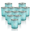 ERMAKOVA 6/12 Pcs Votive Candle Holder Mercury Glass Tealight Candle Holder for Wedding Parties Hotel Cafe Bar Home Decoration