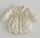 Cute Autumn Winter Infant Baby Girls Bowknot Rompers Clothing Kids Girl Long Sleeve Knit Rompers Clothes