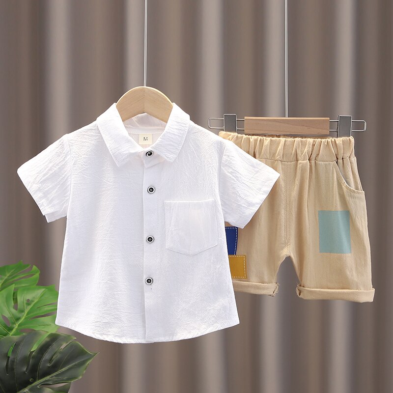 0-5 Years Summer Baby Boy Clothing 2021 New Casual Fashion T-Shirt+Print Shorts 2pc/Sets Kids Children Toddler Girls Clothing