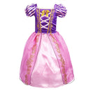Mädchen Rapunzel Kleid Kinder Sommer Tangled Fancy Prinzessin Kostüm Kinder Verkleidung Geburtstag Karneval Halloween Party Kleidung 2-8T