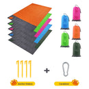 Manta de playa de bolsillo impermeable de 2x2,1 m, colchoneta plegable para acampar, colchoneta ligera portátil, colchoneta de Picnic al aire libre, colchoneta de playa de arena
