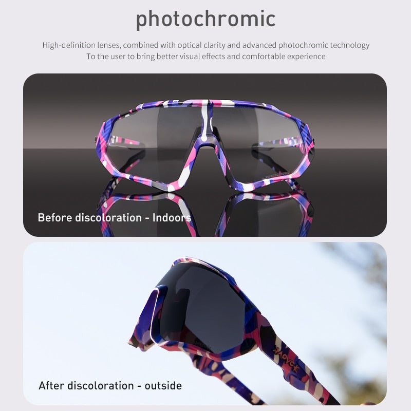 2022 Photochrome Fahrradbrille Gafas Ciclismo Angelsport Sonnenbrille MTB Fahrradbrille Fietsbril Brille Fahrradbrille