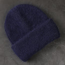 Rabbit Fur Beanies Soft Warm Fluffy  Winter Hat for Women Angora Knitted Hat  Skullies Beanies Female Bonnet Woman Knit Cap