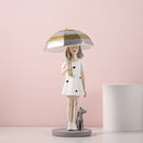 Modern Fashion Balloon Girl Figurines Sweet Pink Girls For Room Decor,Chic Distinctive Bithday Gift for Girl,Home Interior Decor