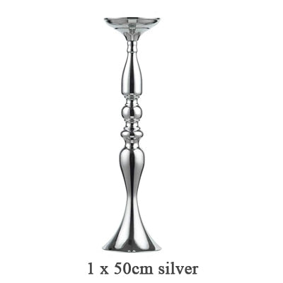 ERMAKOVA Candle Holders Stand Column Candlestick Event Road Lead Flower Vase Rack Table Wedding Centerpieces Party Dinner Decor