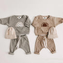 Toddler Baby Clothing Sets For Infant Baby Boys Clothes Set Rainbow Pullover+pants 2pcs Outfit Kids Costume 2023 Spring Outfit