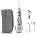 AZDENT HF-5/6 Oral Irrigator Portable Water Dental Flosser USB Rechargeable Water Jet Floss Tooth Pick 5 Jet Tip Water Tank